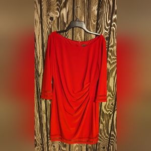 JH Red Knee Length Dress
